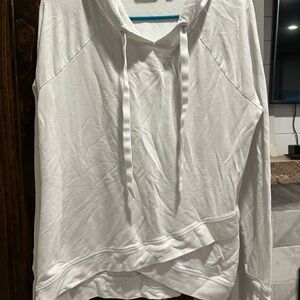 White Women's Hoodie Top